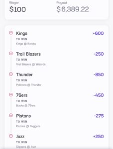 B Hen Parlay 1/27