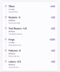 B Hen Parlay 2/26