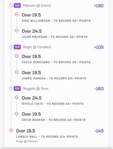B Hen Parlay 3/24