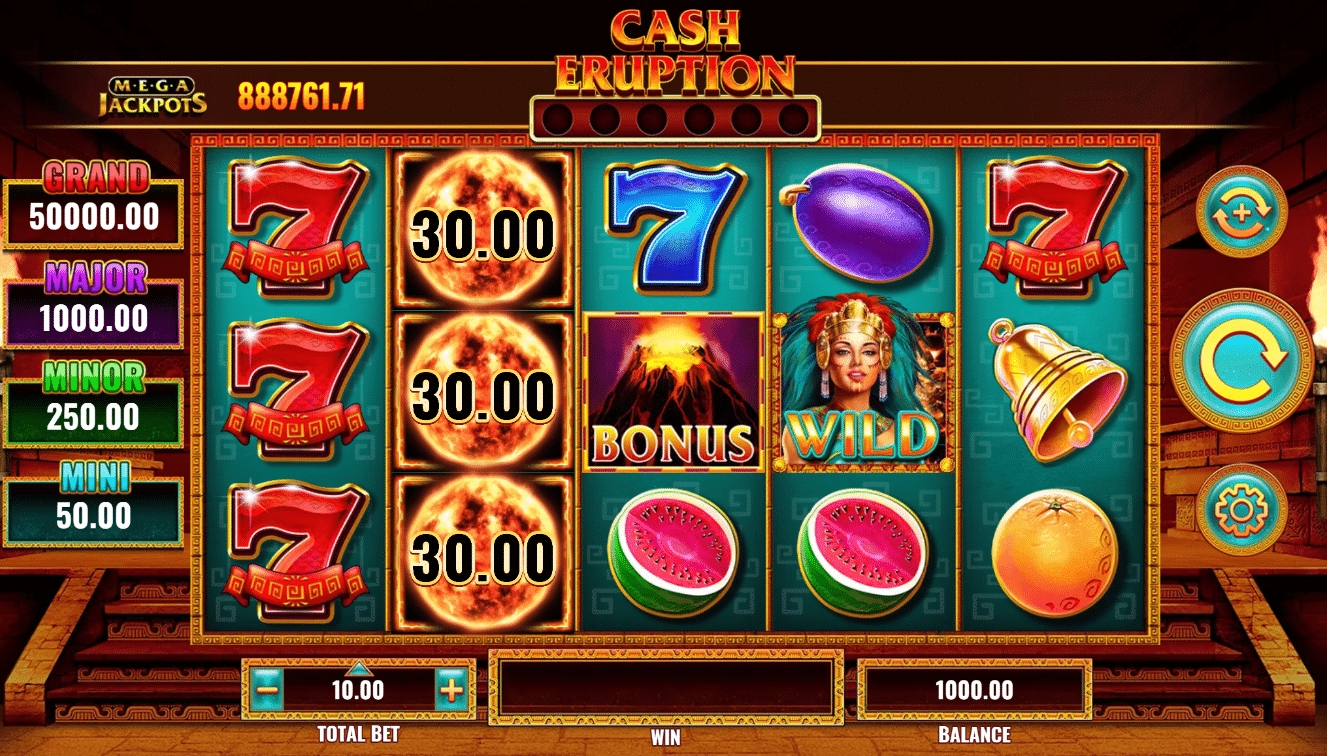 Cash Eruption Mega Jackpots