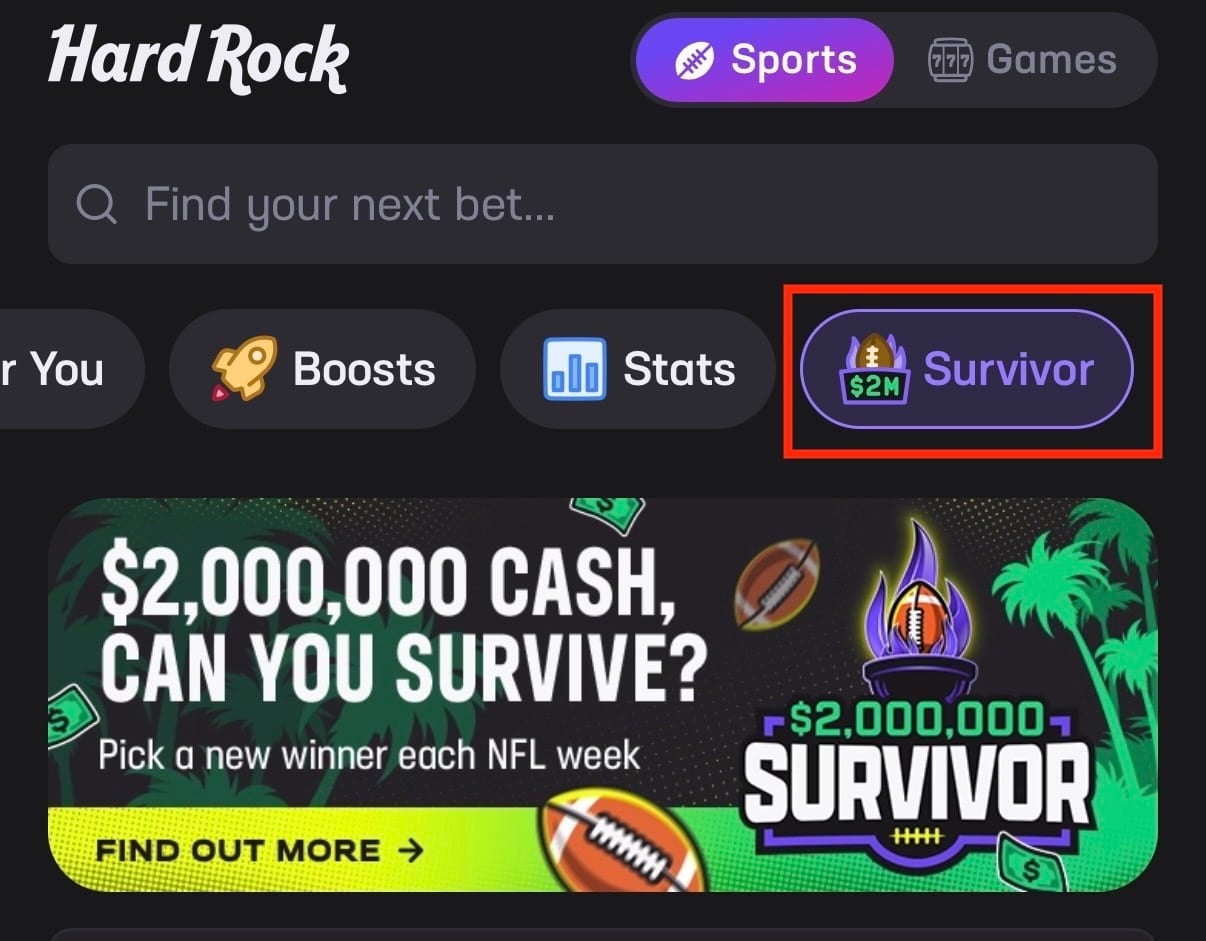 Make your hard rock bet survivor picks